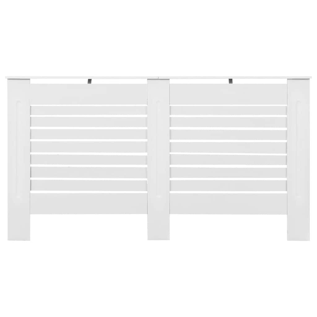 Radiatordeksler 2 stk hvit 152x19x81,5 cm MDF vidaXL