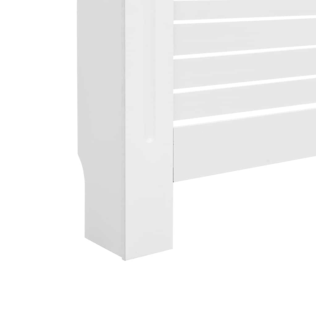 Radiatordeksler 2 stk hvit 152x19x81,5 cm MDF vidaXL