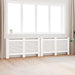 Radiatordeksler 2 stk hvit 152x19x81,5 cm MDF vidaXL