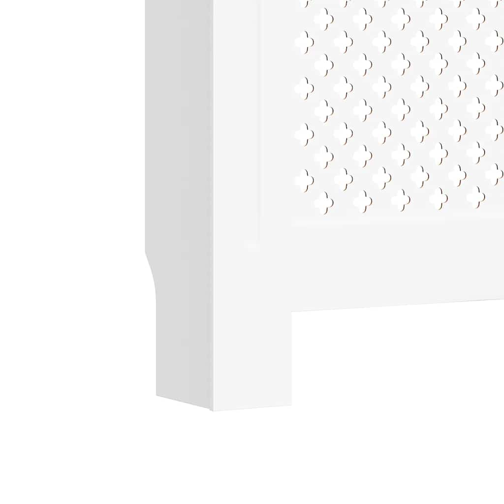 Radiatordeksler 2 stk hvit 152x19x81,5 cm MDF