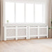 Radiatordeksler 2 stk hvit 152x19x81,5 cm MDF