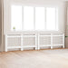 Radiatordeksler 2 stk hvit 172x19x81,5 cm MDF vidaXL