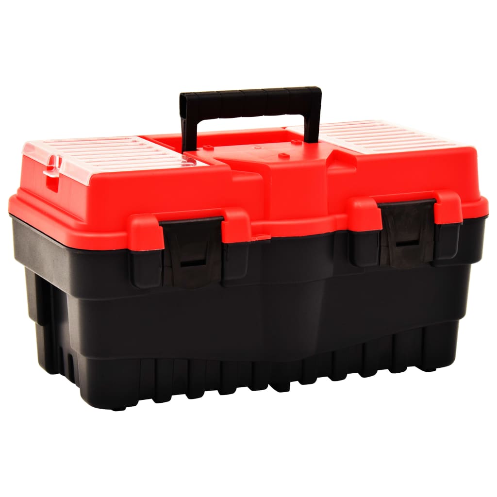 Verktøykasse plast 462x256x242 mm rød