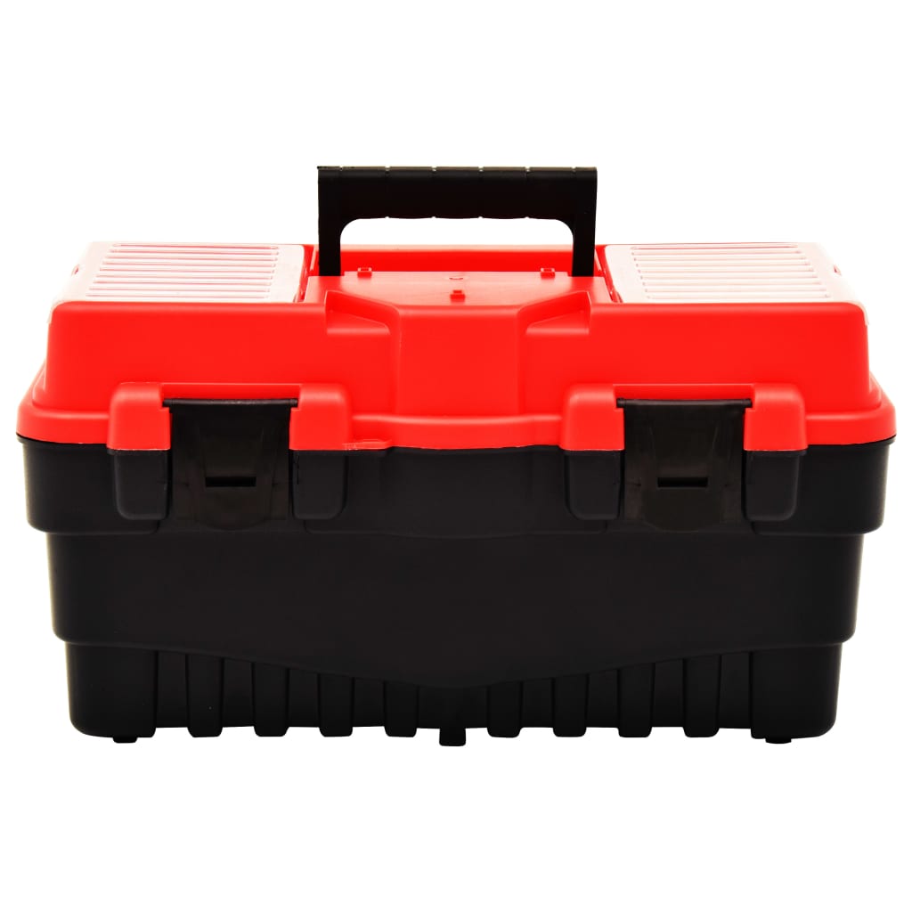 Verktøykasse plast 462x256x242 mm rød