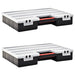 Sorteringsbokser 2 stk justerbare avdelere 460x325x80 mm plast