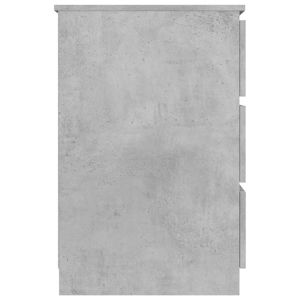 Skrivebord betonggrå 140x50x77 cm konstruert tre