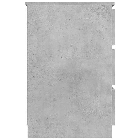 Skrivebord betonggrå 140x50x77 cm konstruert tre