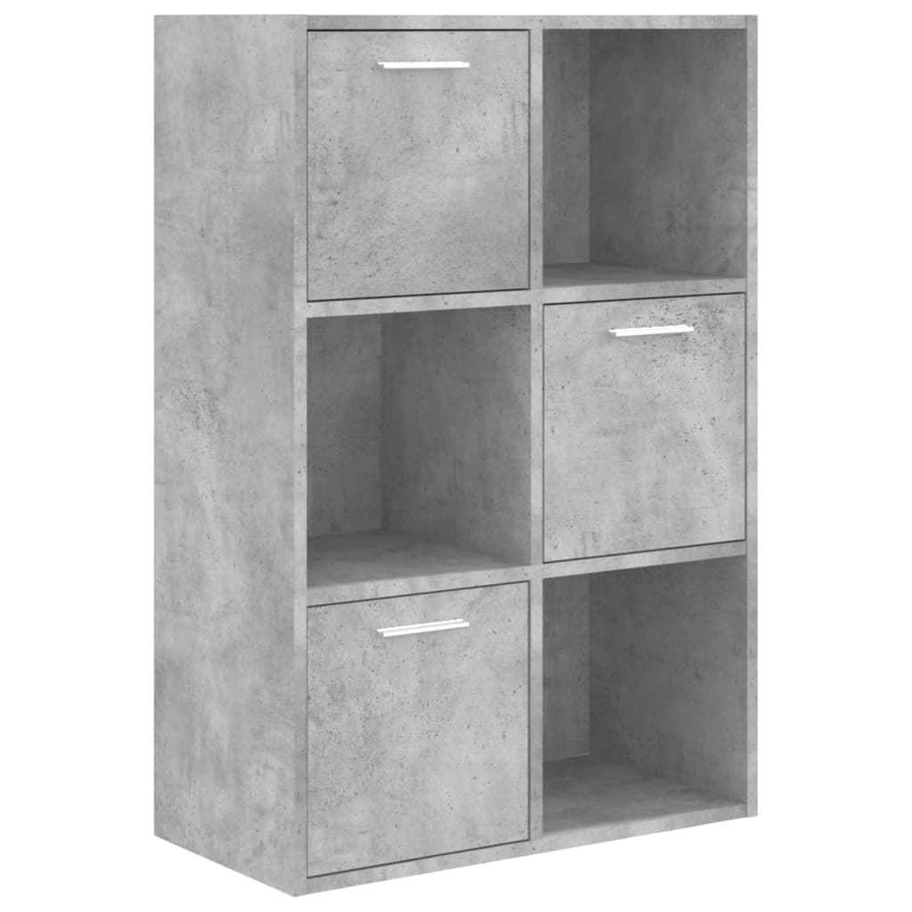 Oppbevaringsskap betonggrå 60x29,5x90 cm konstruert tre