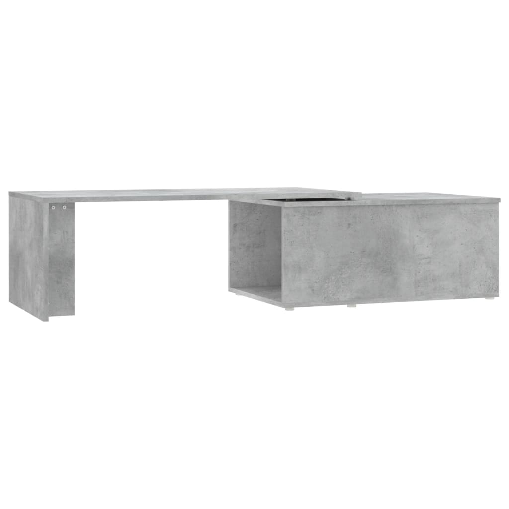 Salongbord betonggrå 150x50x35 cm konstruert tre