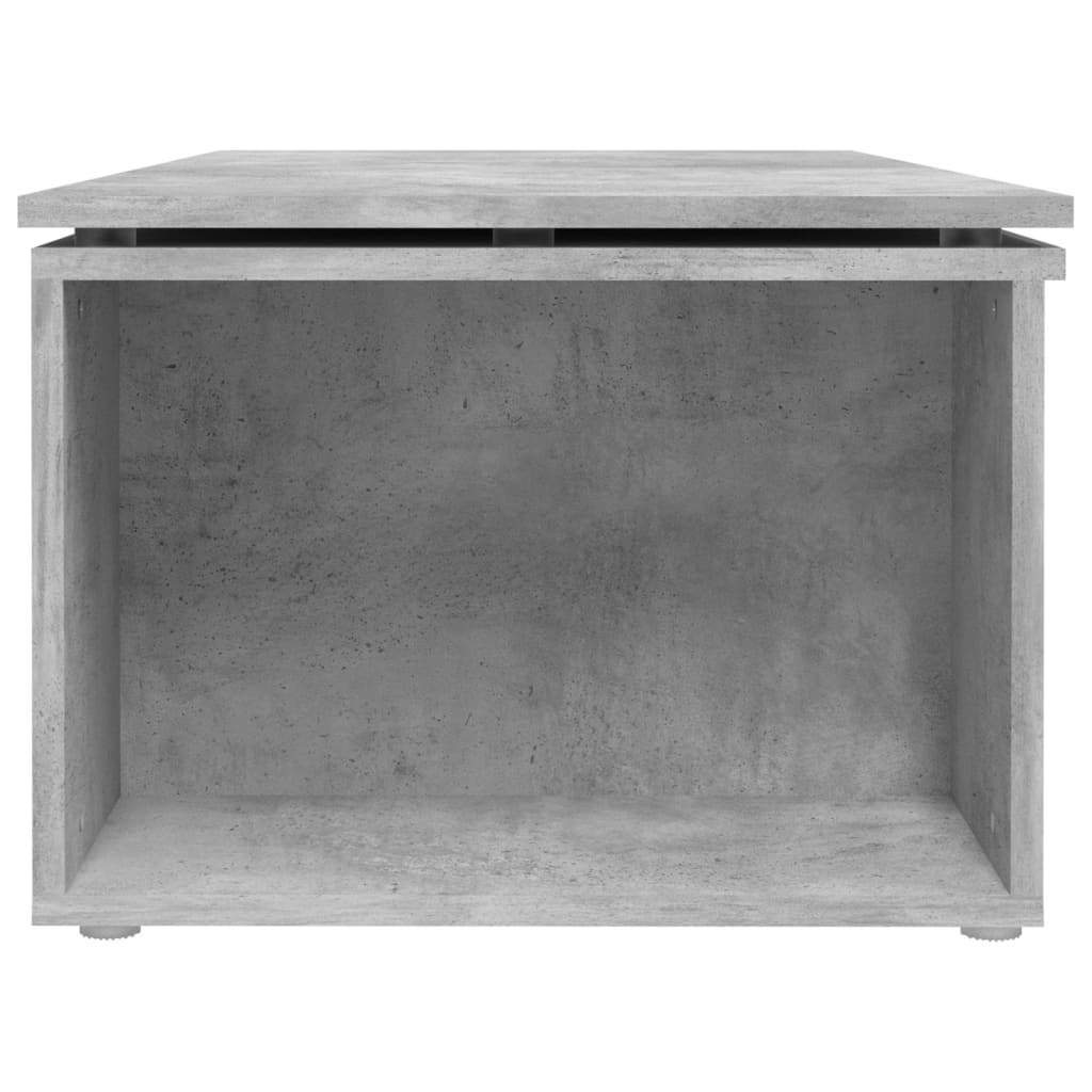 Salongbord betonggrå 150x50x35 cm konstruert tre