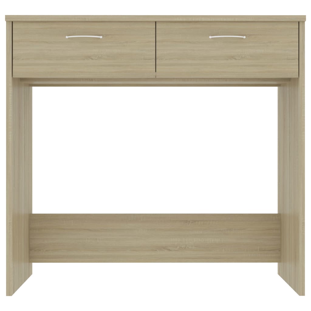 Skrivebord sonoma eik 80x40x75 cm konstruert tre
