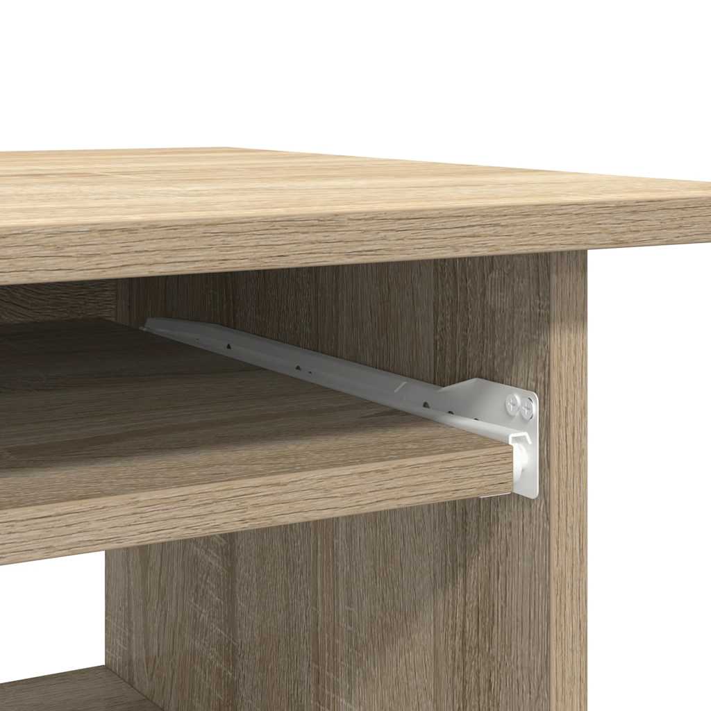 Skrivebord sonoma eik 80x45x74 cm konstruert tre vidaXL