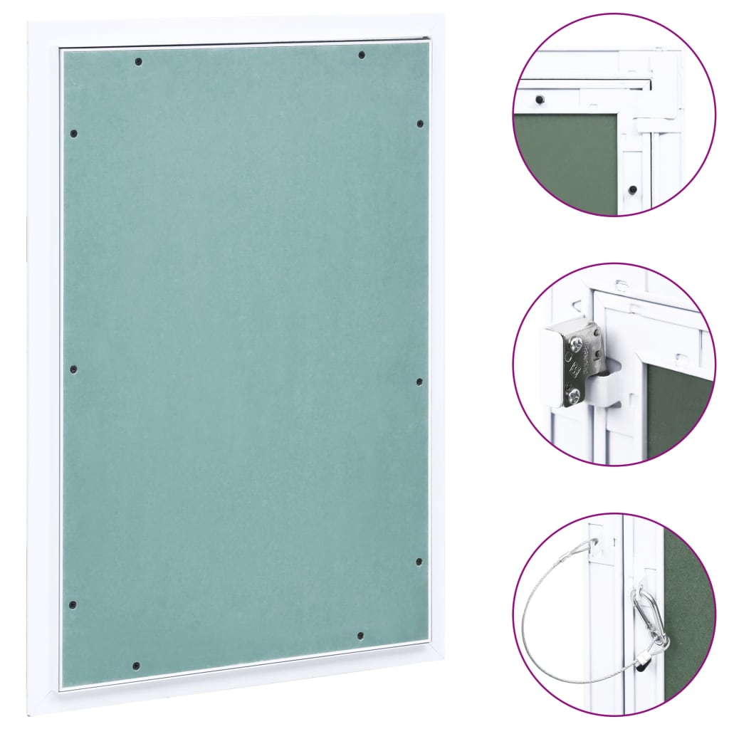Inspeksjonsluke med aluminiumsramme og gipsplate 300x600 mm