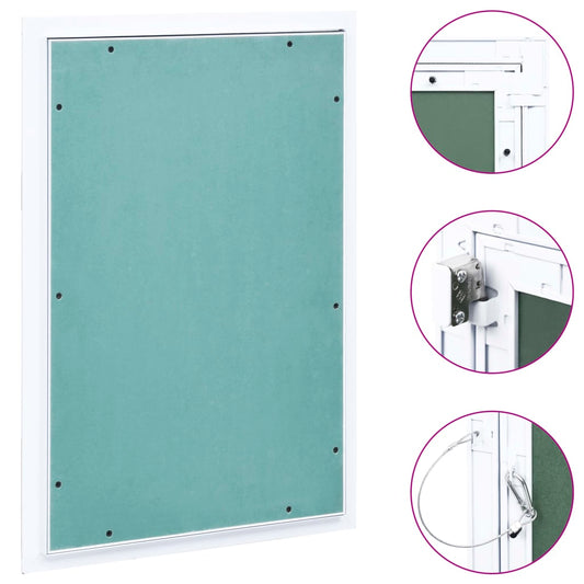 Inspeksjonsluke med aluminiumsramme og gipsplate 300x600 mm