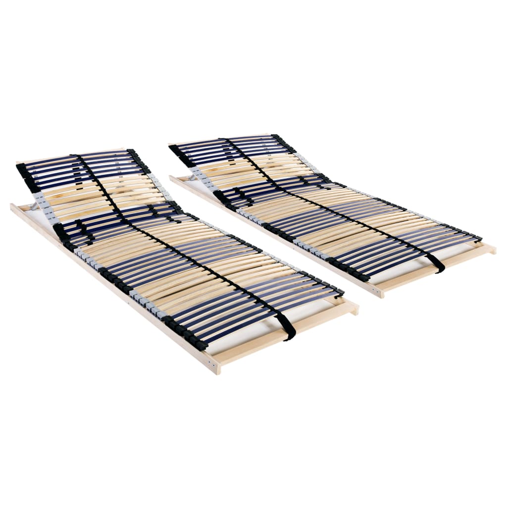 Spilebaser 2 stk med 42 lameller 7 soner 70x200 cm