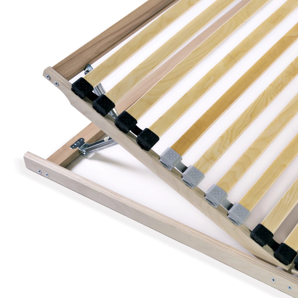 Spilebaser 2 stk med 28 lameller 7 soner 90x200 cm vidaXL