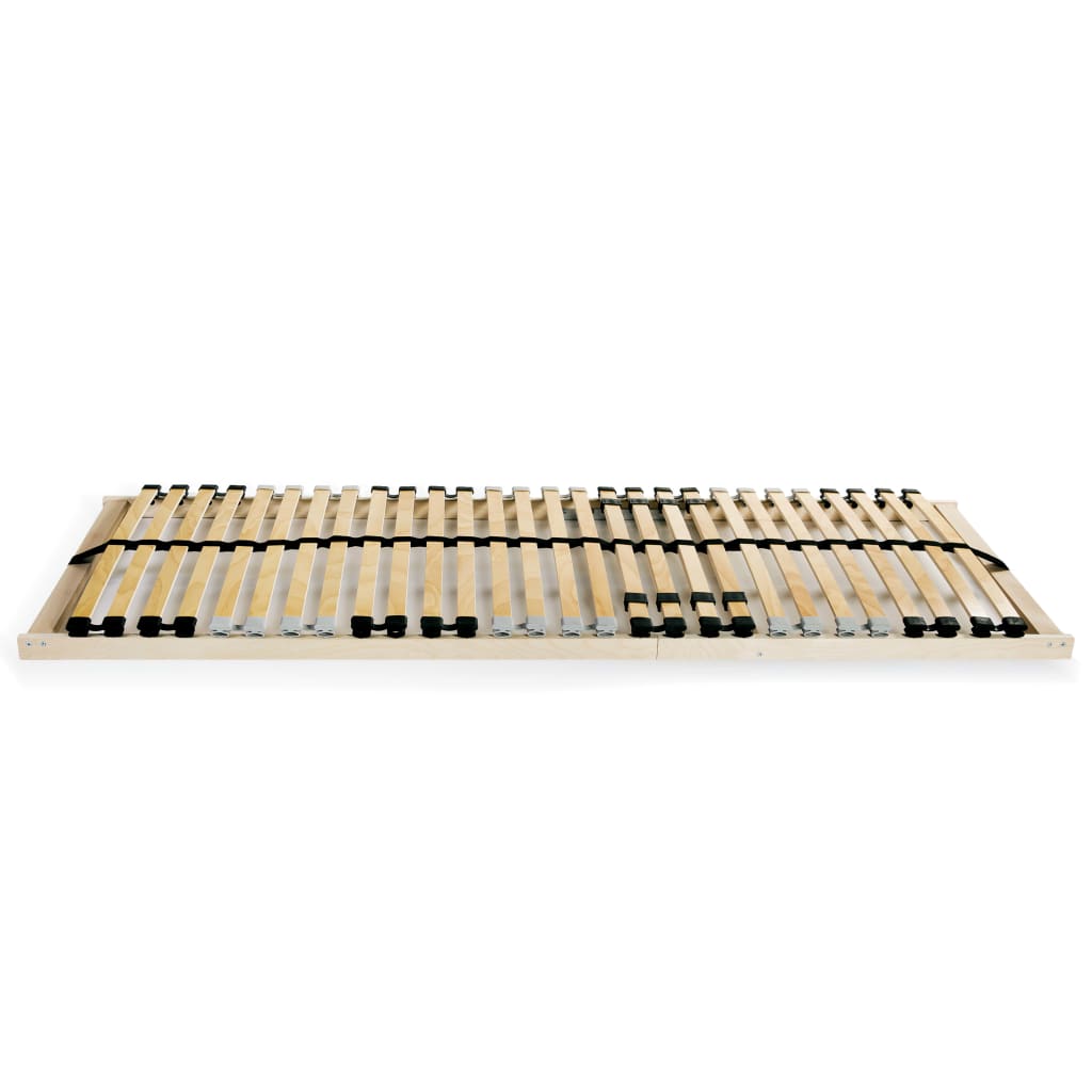 Spilebaser 2 stk med 28 lameller 7 soner 90x200 cm vidaXL