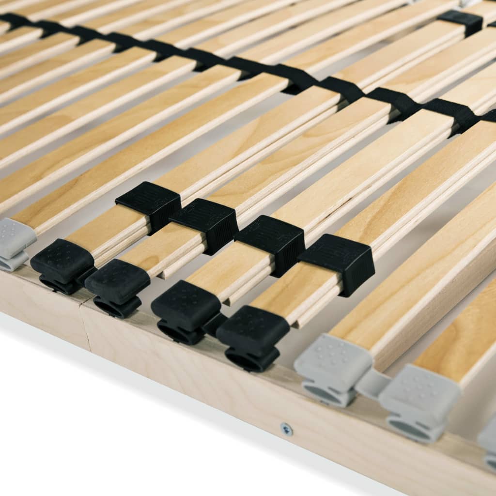 Spilebaser 2 stk med 28 lameller 7 soner 90x200 cm vidaXL