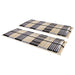 Spilebaser 2 stk med 42 lameller 7 soner 90x200 cm vidaXL