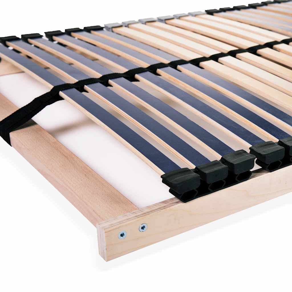 Spilebaser 2 stk med 42 lameller 7 soner 90x200 cm vidaXL