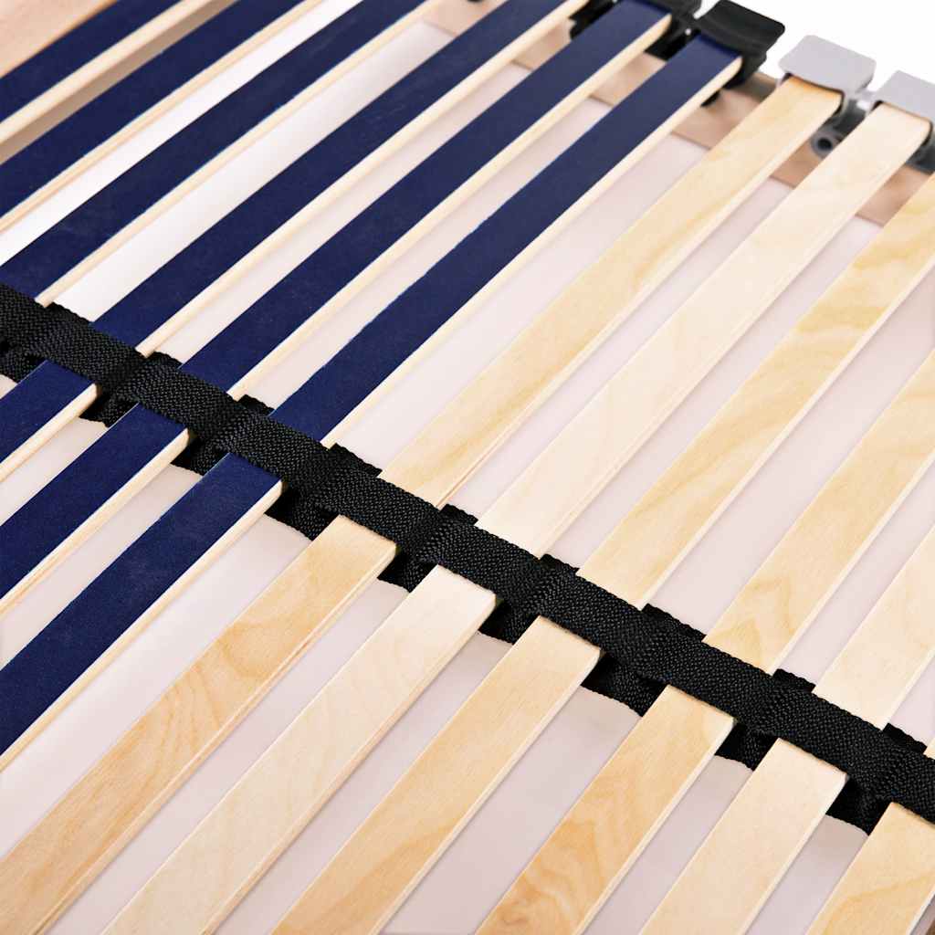 Spilebaser 2 stk med 42 lameller 7 soner 90x200 cm vidaXL