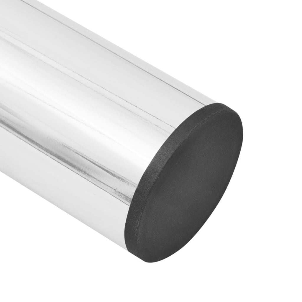 Teleskopiske bordben 4 stk krom 710 mm-1100 mm