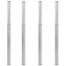Teleskopiske bordben 4 stk rustfritt stål 710 mm-1100 mm