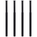 Teleskopiske bordben 4 stk svart 710 mm-1100 mm