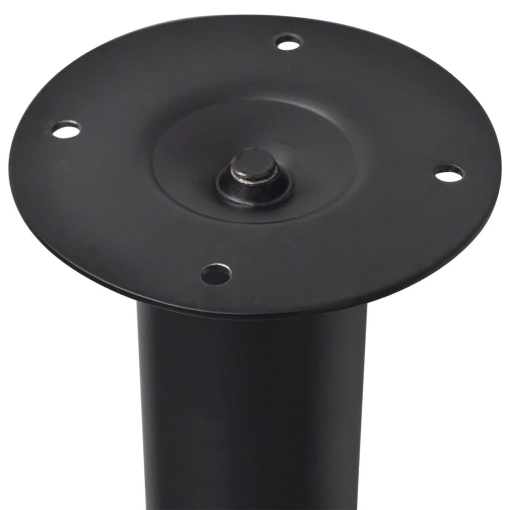 Teleskopiske bordben 4 stk svart 710 mm-1100 mm