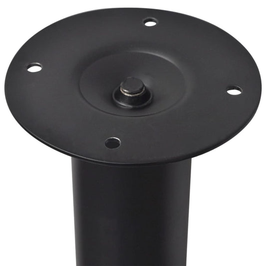 Teleskopiske bordben 4 stk svart 710 mm-1100 mm