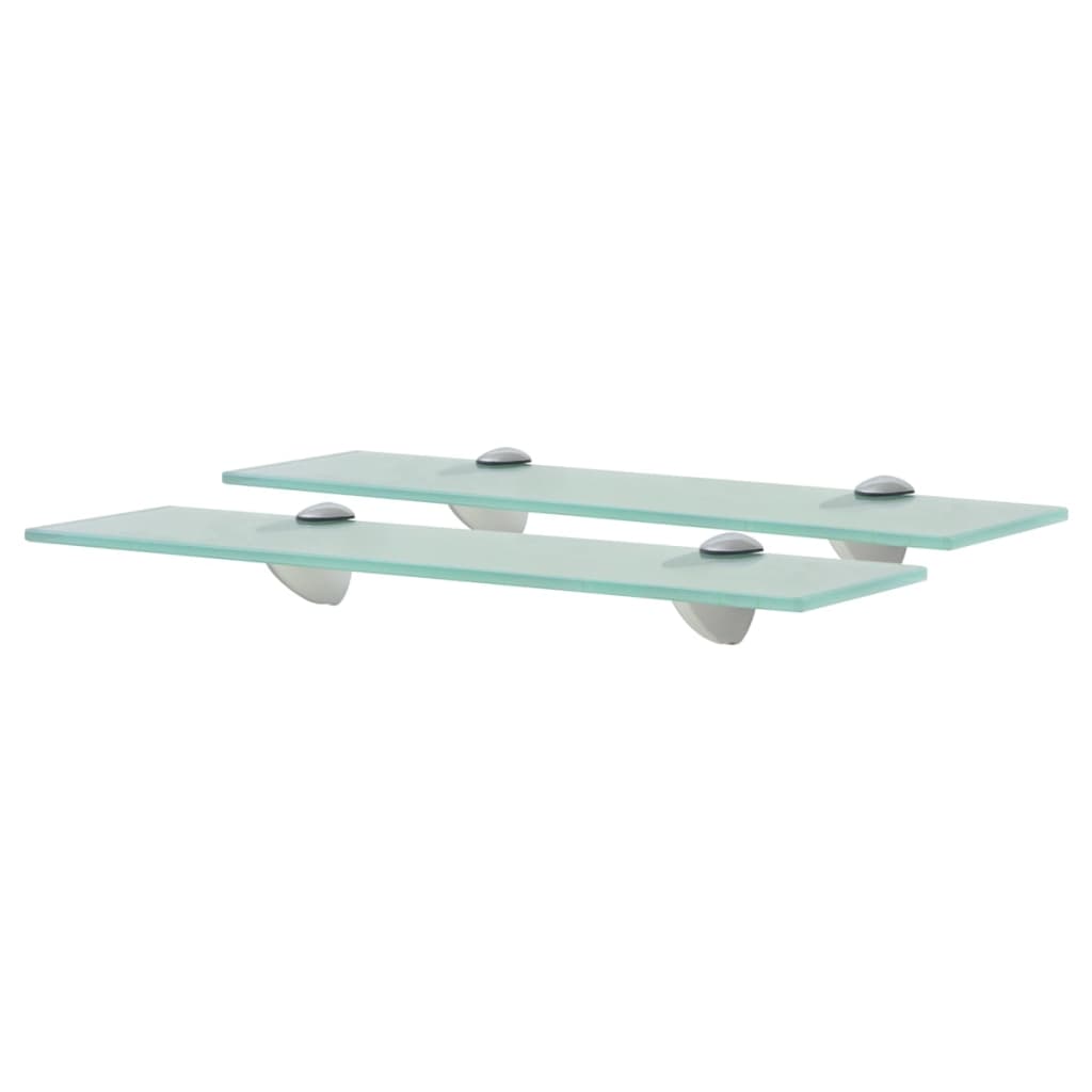 Flytende hyller 2 stk glass 40x10 cm 8 mm