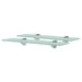 Flytende hyller 2 stk glass 40x10 cm 8 mm