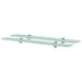 Flytende hyller 2 stk glass 70x10 cm 8 mm