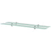 Flytende hyller 2 stk glass 100x10 cm 8 mm