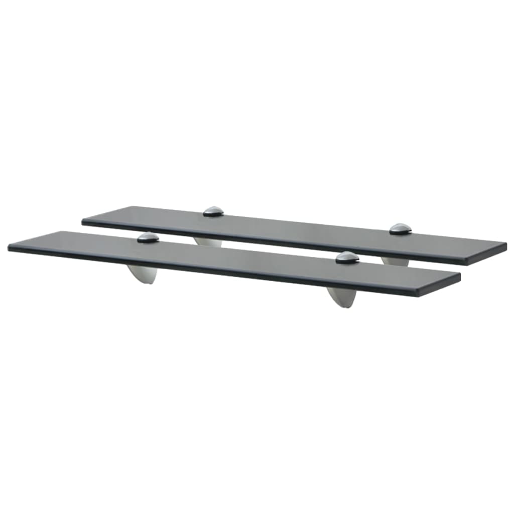 Flytende hyller 2 stk glass 60x10 cm 8 mm