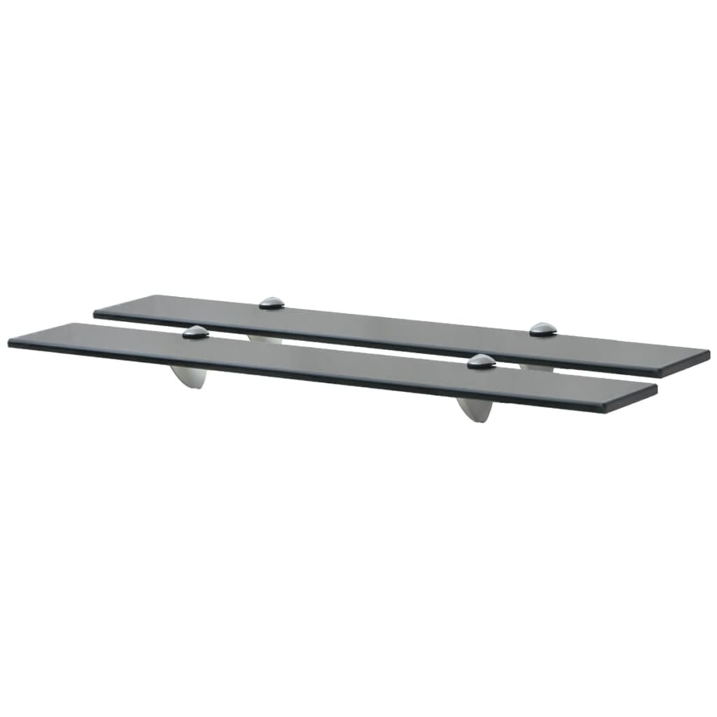 Flytende hyller 2 stk glass 70x10 cm 8 mm