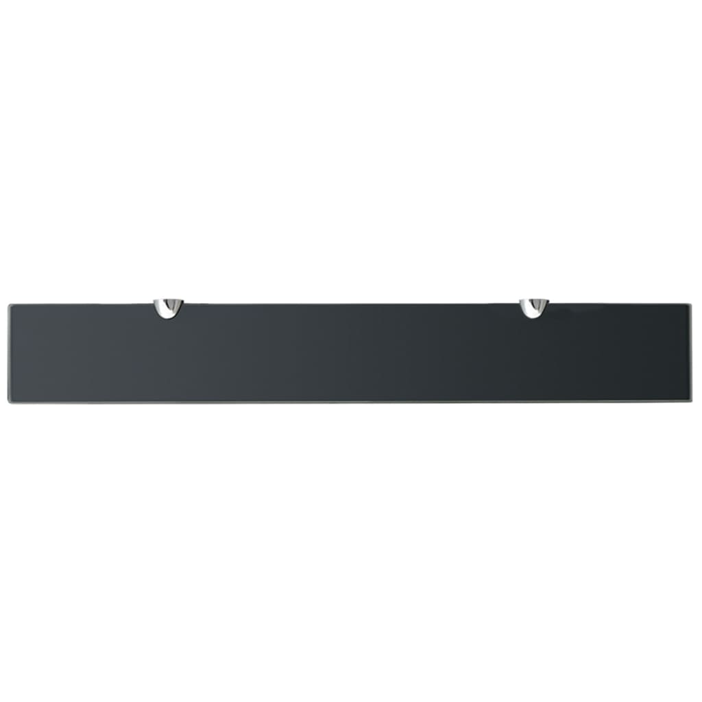 Flytende hyller 2 stk glass 70x10 cm 8 mm