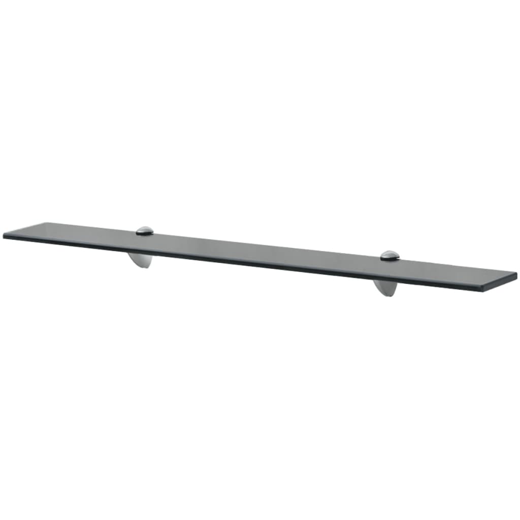 Flytende hyller 2 stk glass 80x10 cm 8 mm