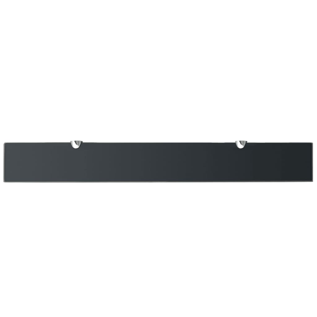 Flytende hyller 2 stk glass 80x10 cm 8 mm