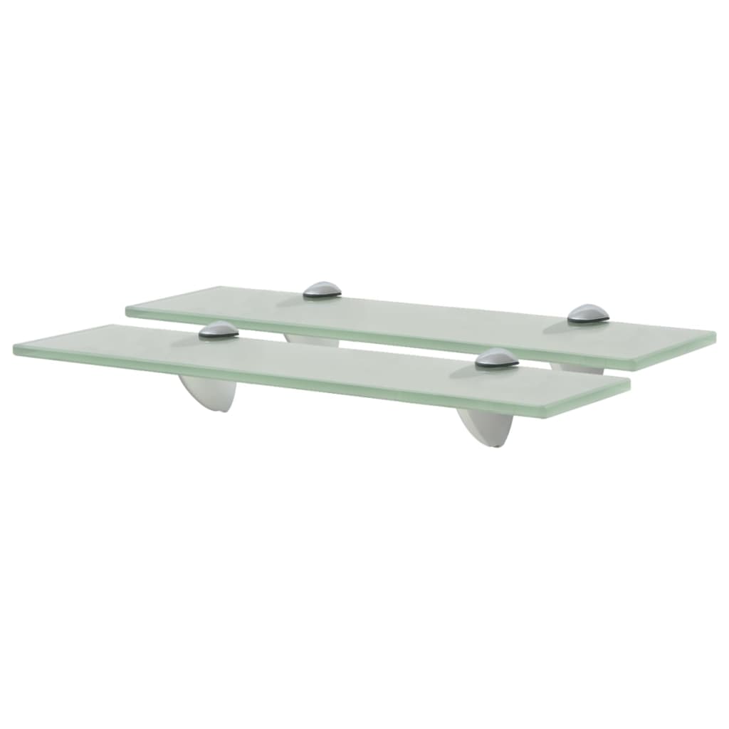 Flytende hyller 2 stk glass 40x10 cm 8 mm