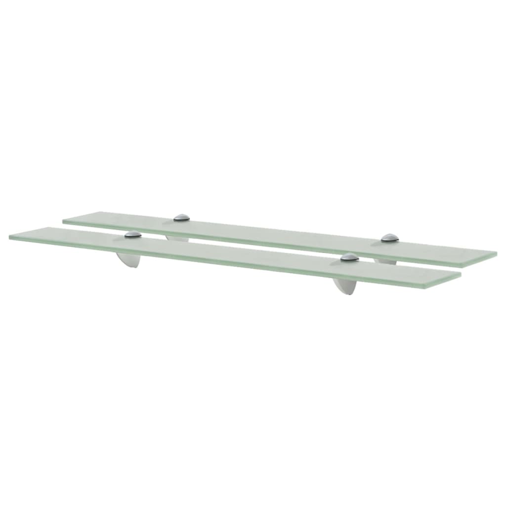 Flytende hyller 2 stk glass 70x10 cm 8 mm