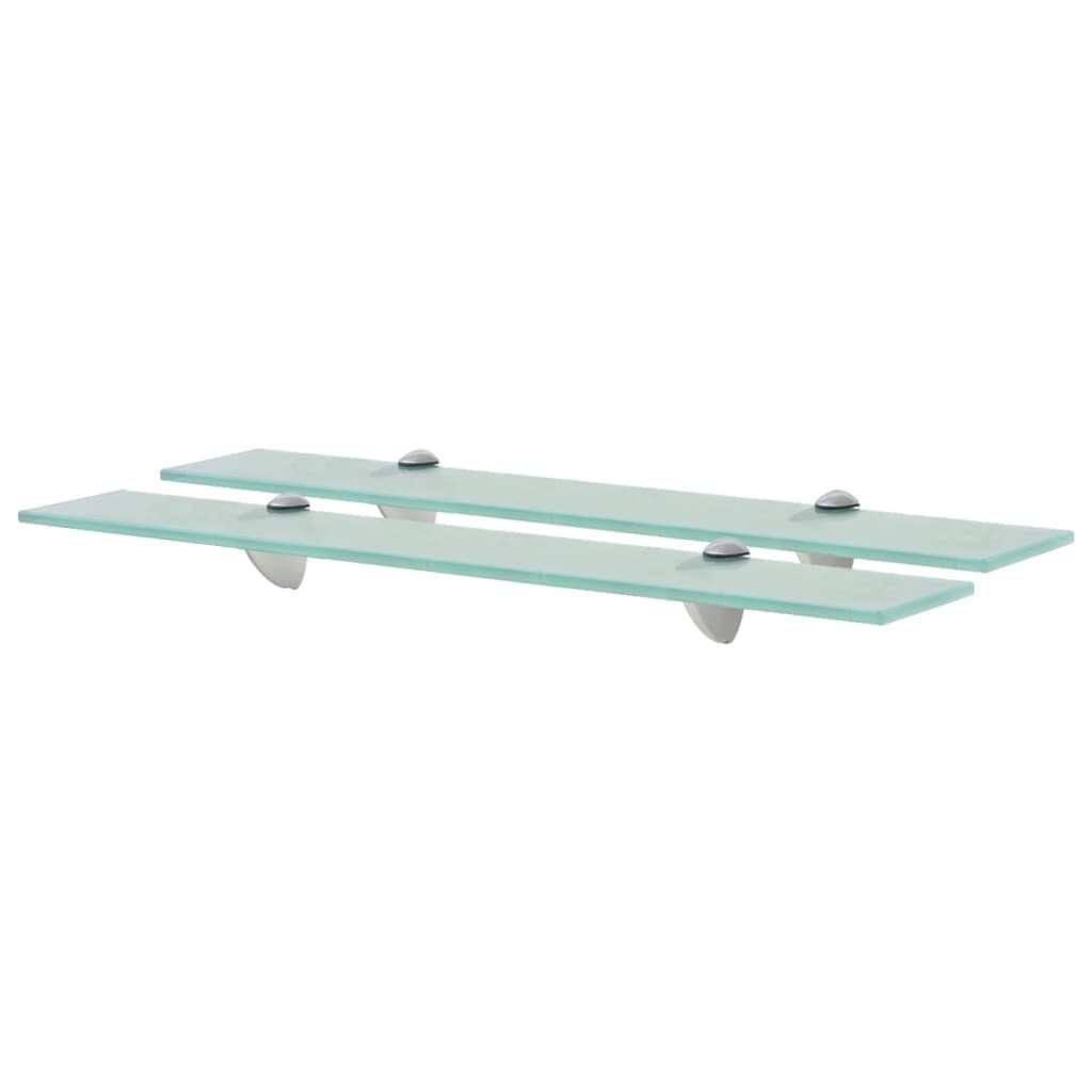 Flytende hyller 2 stk glass 60x20 cm 8 mm