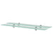 Flytende hyller 2 stk glass 80x20 cm 8 mm