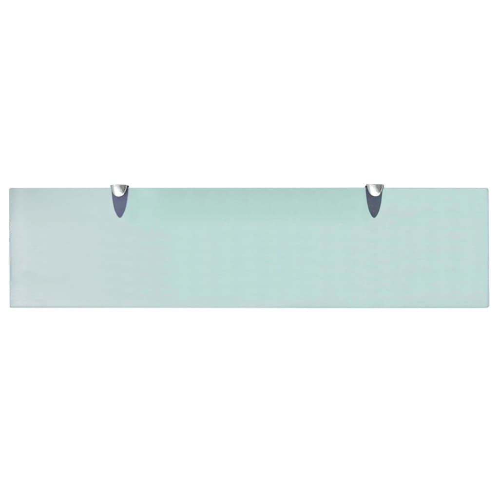 Flytende hyller 2 stk glass 80x20 cm 8 mm