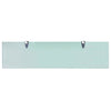 Flytende hyller 2 stk glass 80x20 cm 8 mm