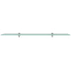 Flytende hyller 2 stk glass 90x20 cm 8 mm