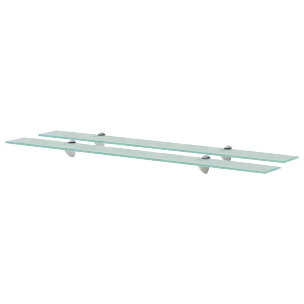 Flytende hyller 2 stk glass 100x20 cm 8 mm