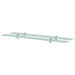 Flytende hyller 2 stk glass 100x20 cm 8 mm