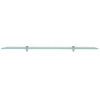 Flytende hyller 2 stk glass 100x20 cm 8 mm