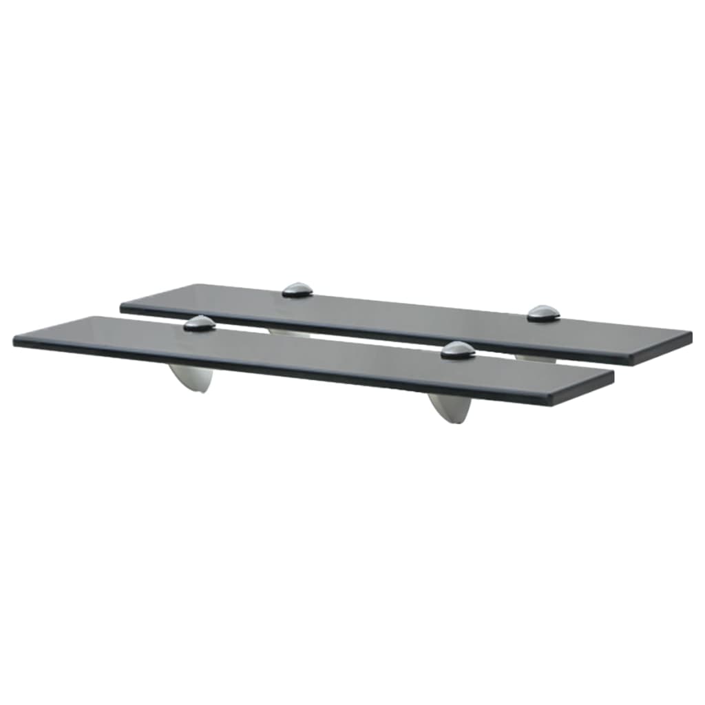 Flytende hyller 2 stk glass 50x20 cm 8 mm